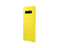 Samsung Leather Cover do Galaxy S10+ żółty - 478406 - zdjęcie 2
